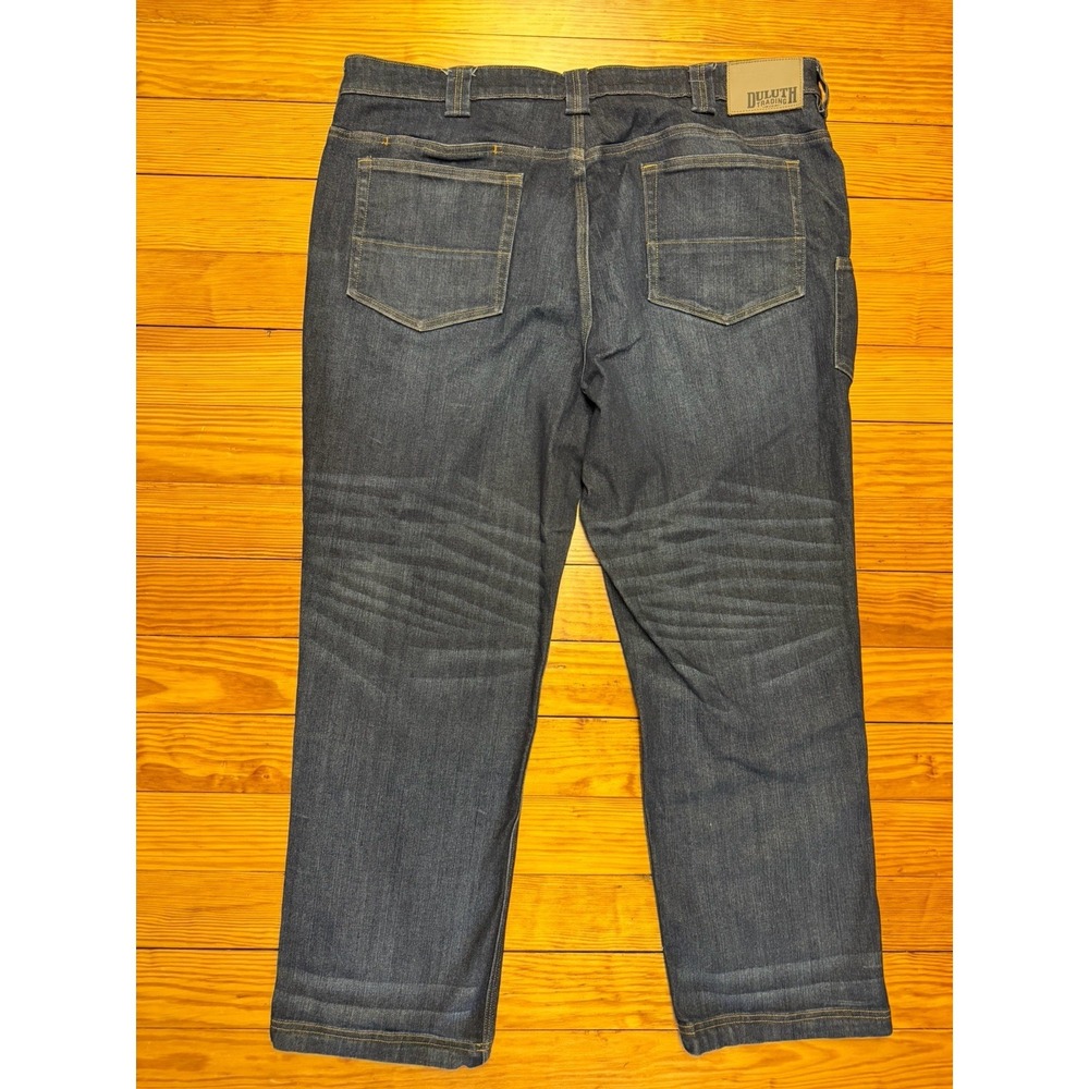 Duluth Ballroom Double Flex Jeans Men's 40x30 Blue Denim Relaxed Fit Dark Wash - Picture 8 of 10